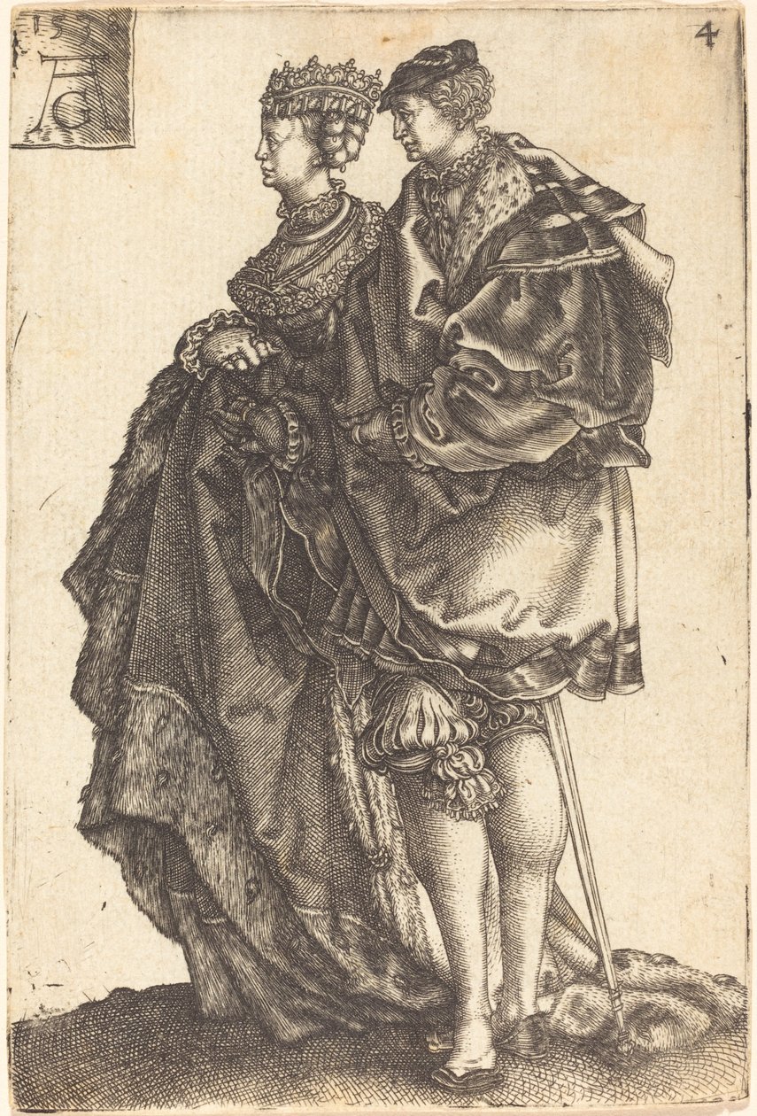 Store bryllupsdansere, 1538. av Heinrich Aldegrever