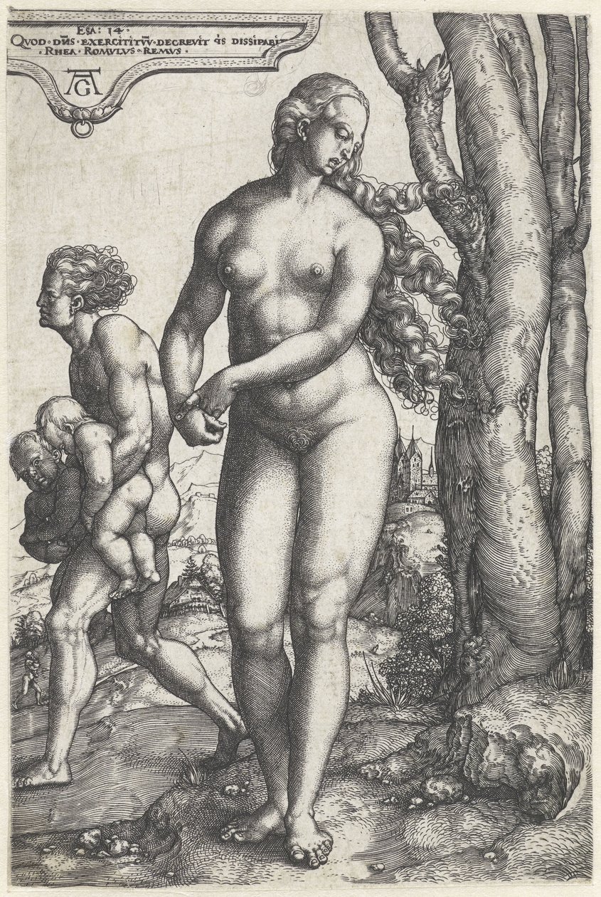 Rhea Silvia av Heinrich Aldegrever