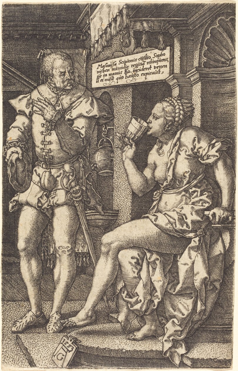 Sophonisba av Heinrich Aldegrever