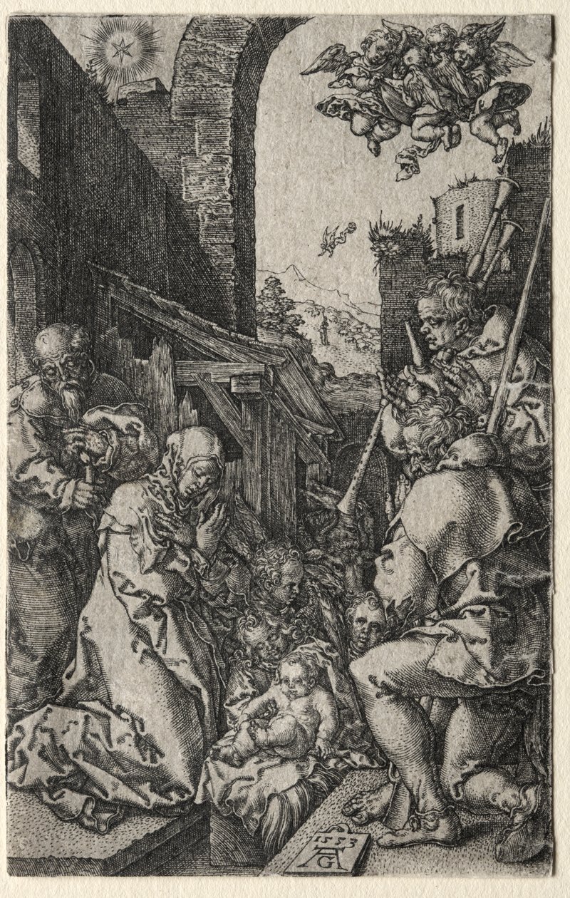 Hyrdenes tilbedelse av Heinrich Aldegrever