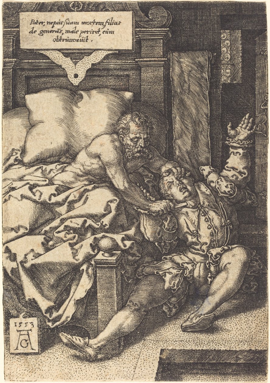 Den alvorlige faren, 1553. av Heinrich Aldegrever