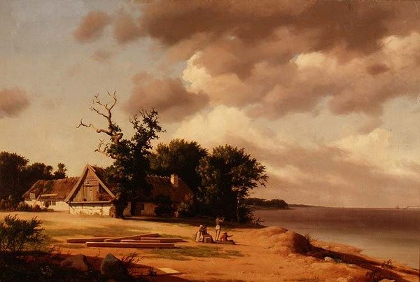Fiskere ved Øresund (d. 1839) av Heinrich Buntzen