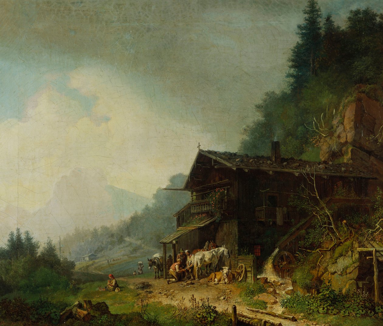 En smie i de bayerske alpene av Heinrich Burkel