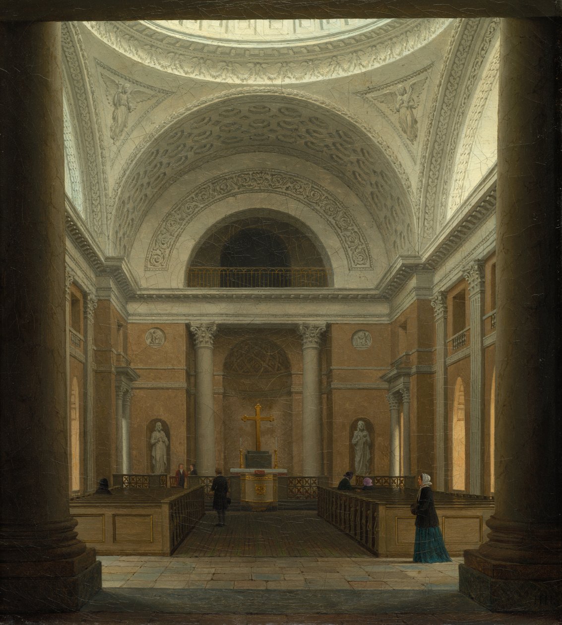Slottskirken Christiansborg, København av Heinrich Hansen (Danish