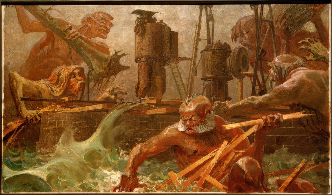 Hater elementene av Heinrich Kley