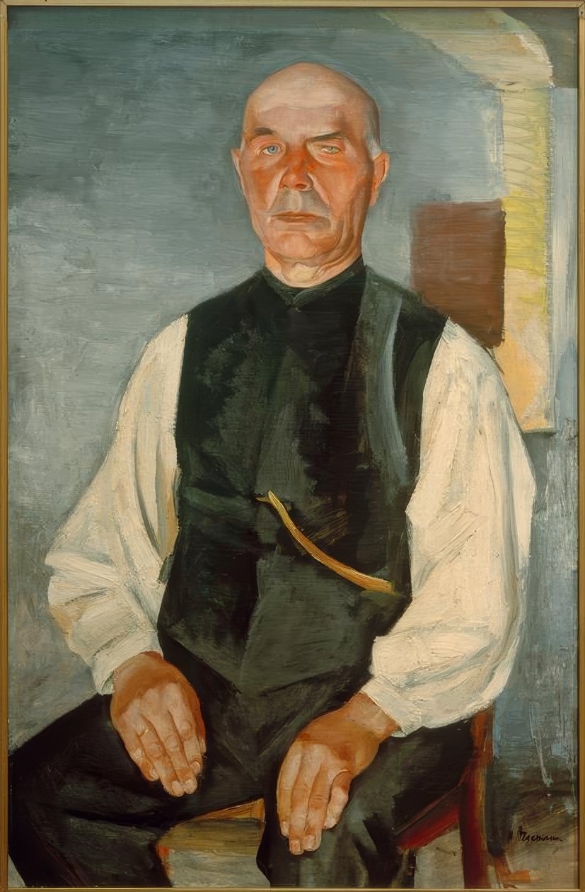 Gammel bonde (Johann Rohwedder) av Heinrich Stegemann