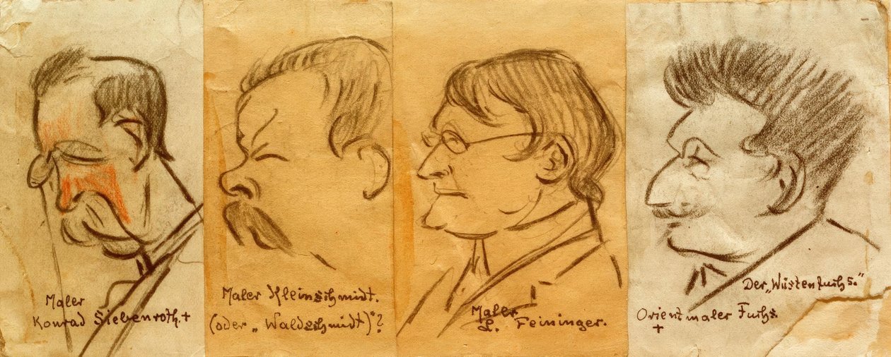 Fire portretter av Heinrich Zille