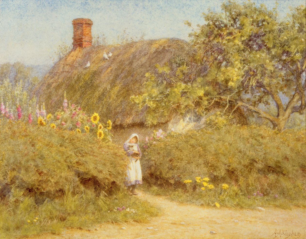 En hytte i Surrey av Helen Allingham