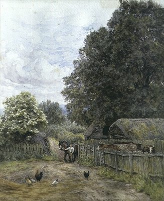 Et gårdstun av Helen Allingham