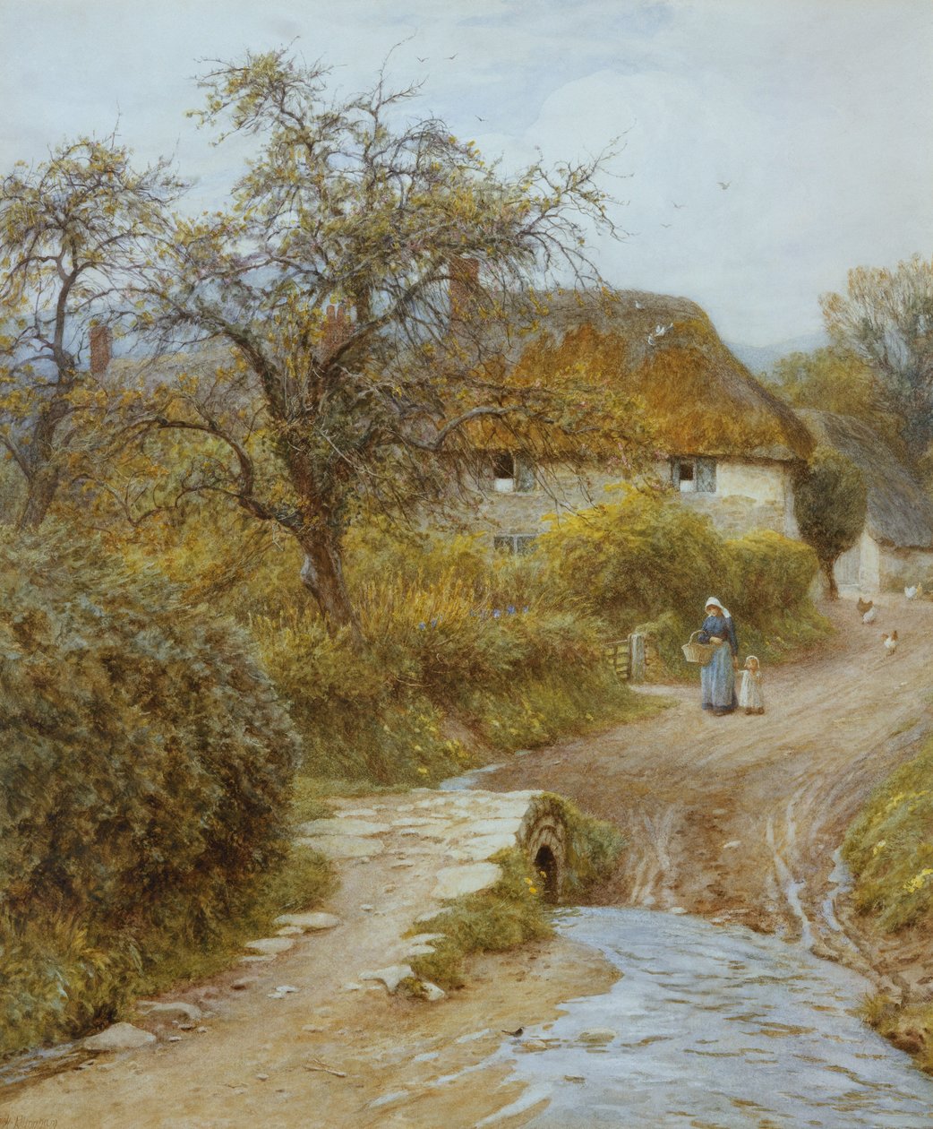 Hill Farm, Symondsbury, Dorset av Helen Allingham