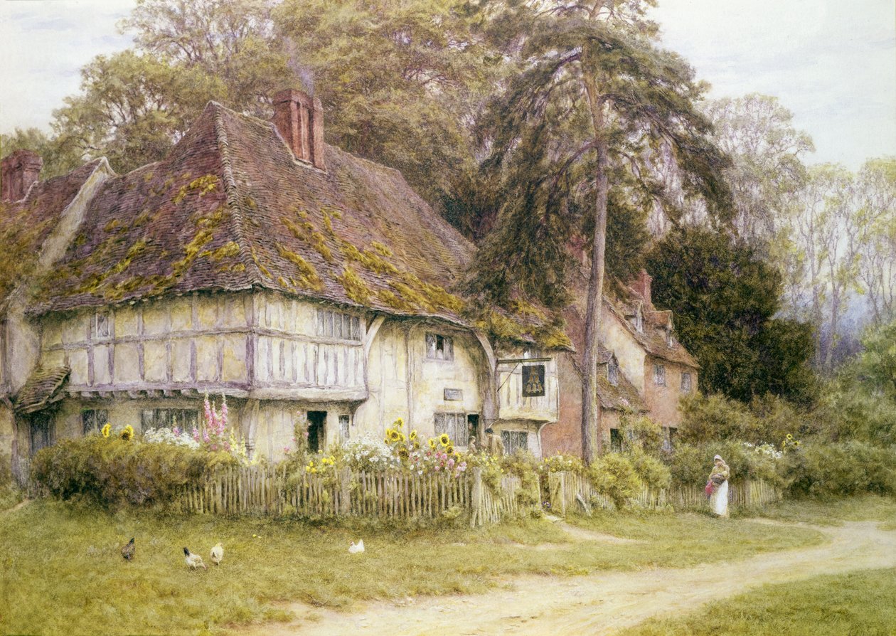 Six Bells, Hollingbourne, Kent av Helen Allingham