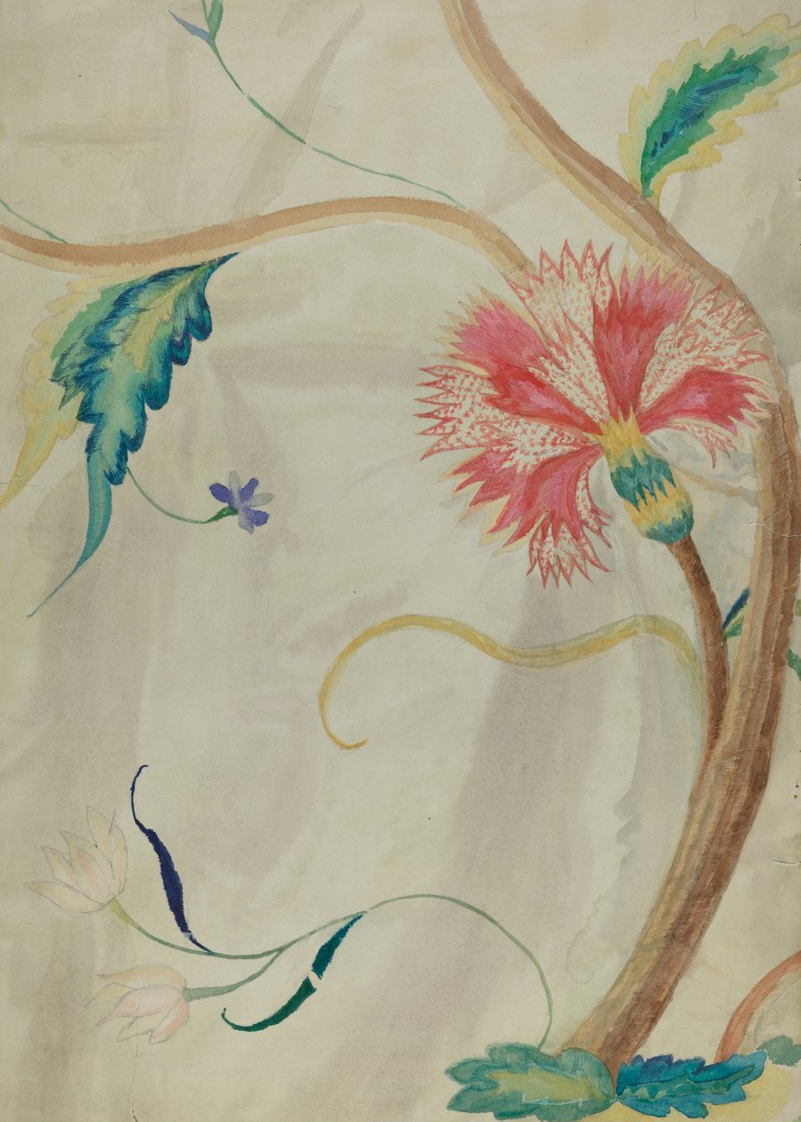 Crewel-broderi av Helen D. Bashian