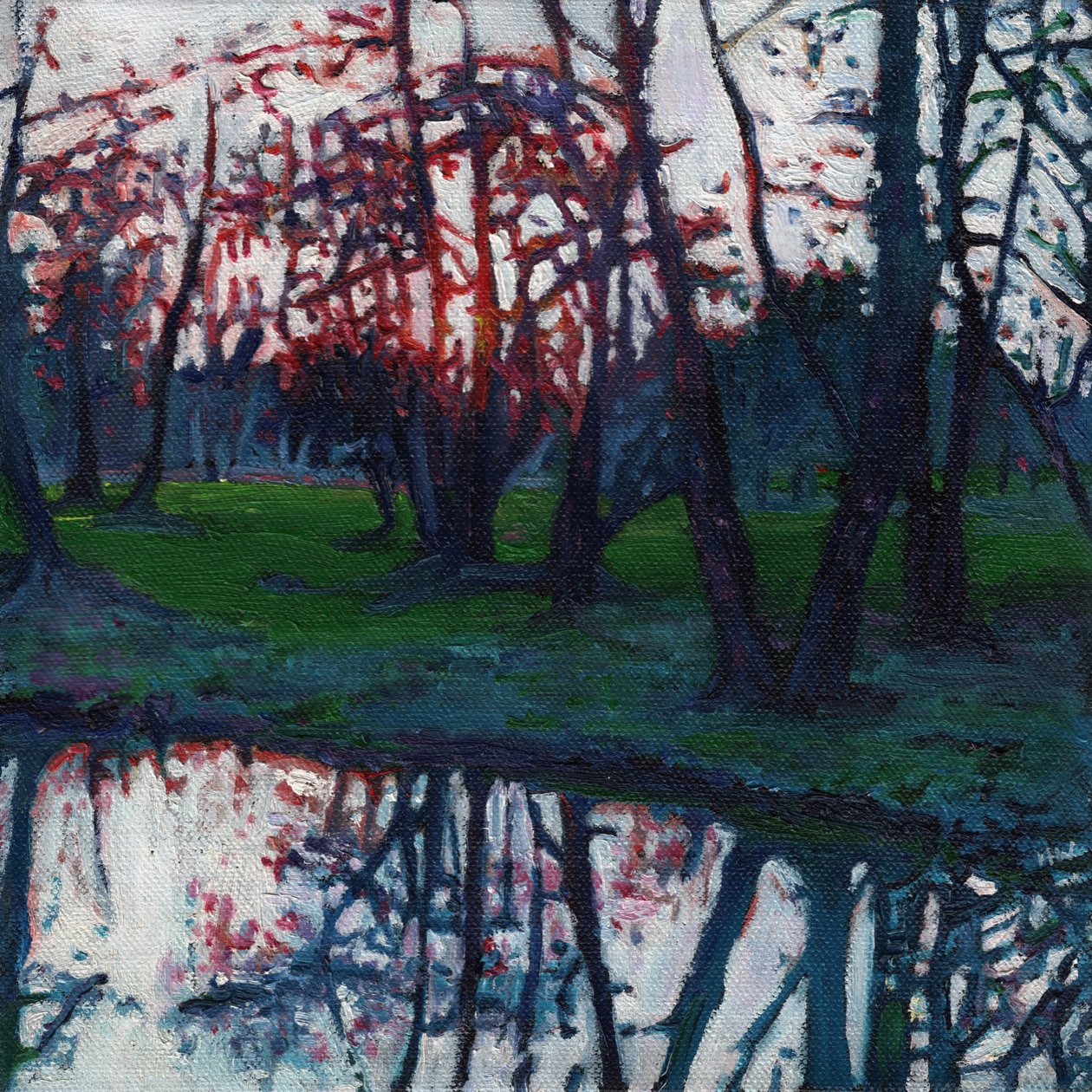 Siste glød på engen, 2009, av Helen White