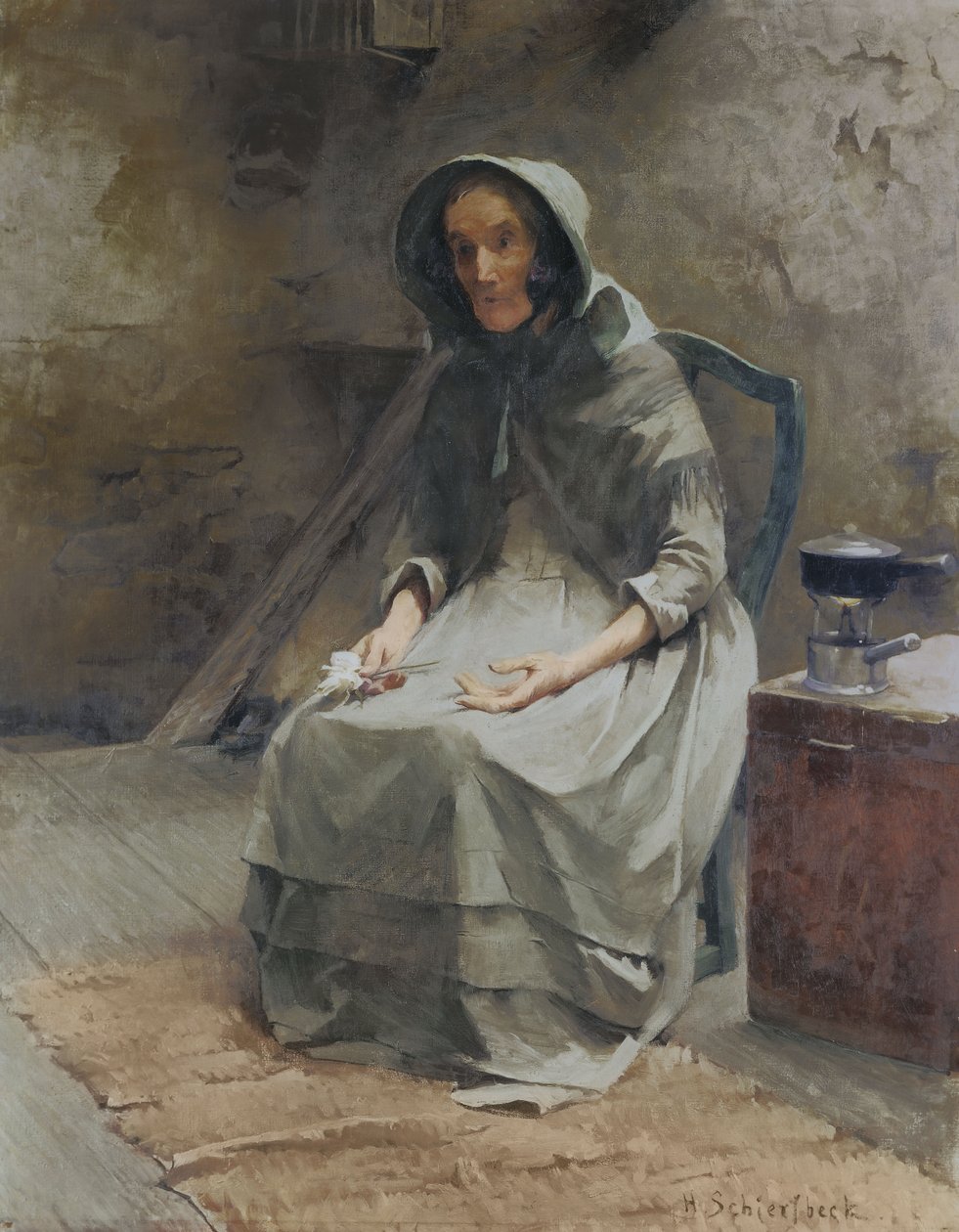 høstrose; Hostros av Helene Schjerfbeck