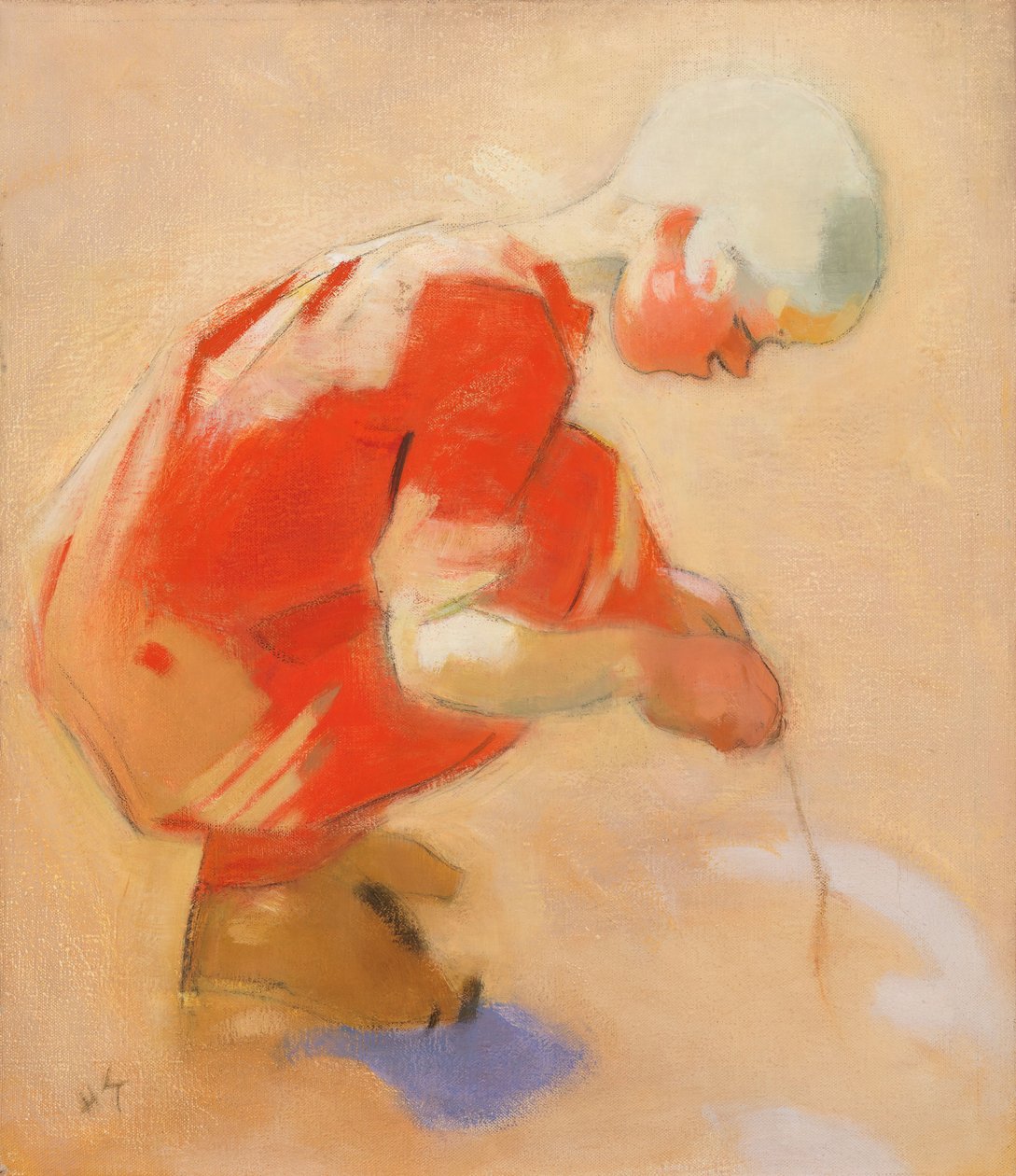 Jente på sanden, 1912. av Helene Schjerfbeck