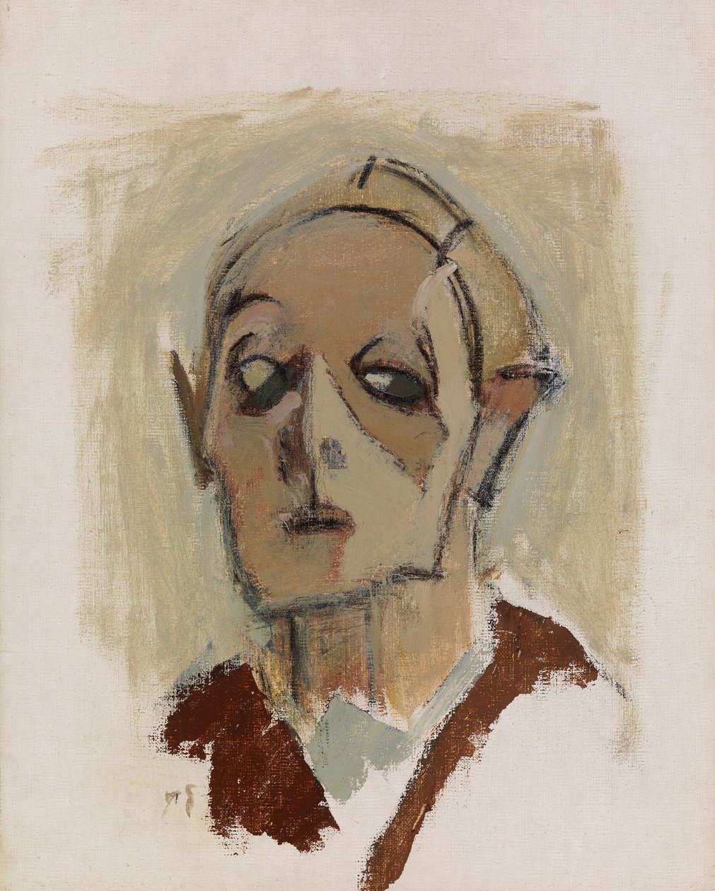 Selvportrett, 1945. av Helene Schjerfbeck