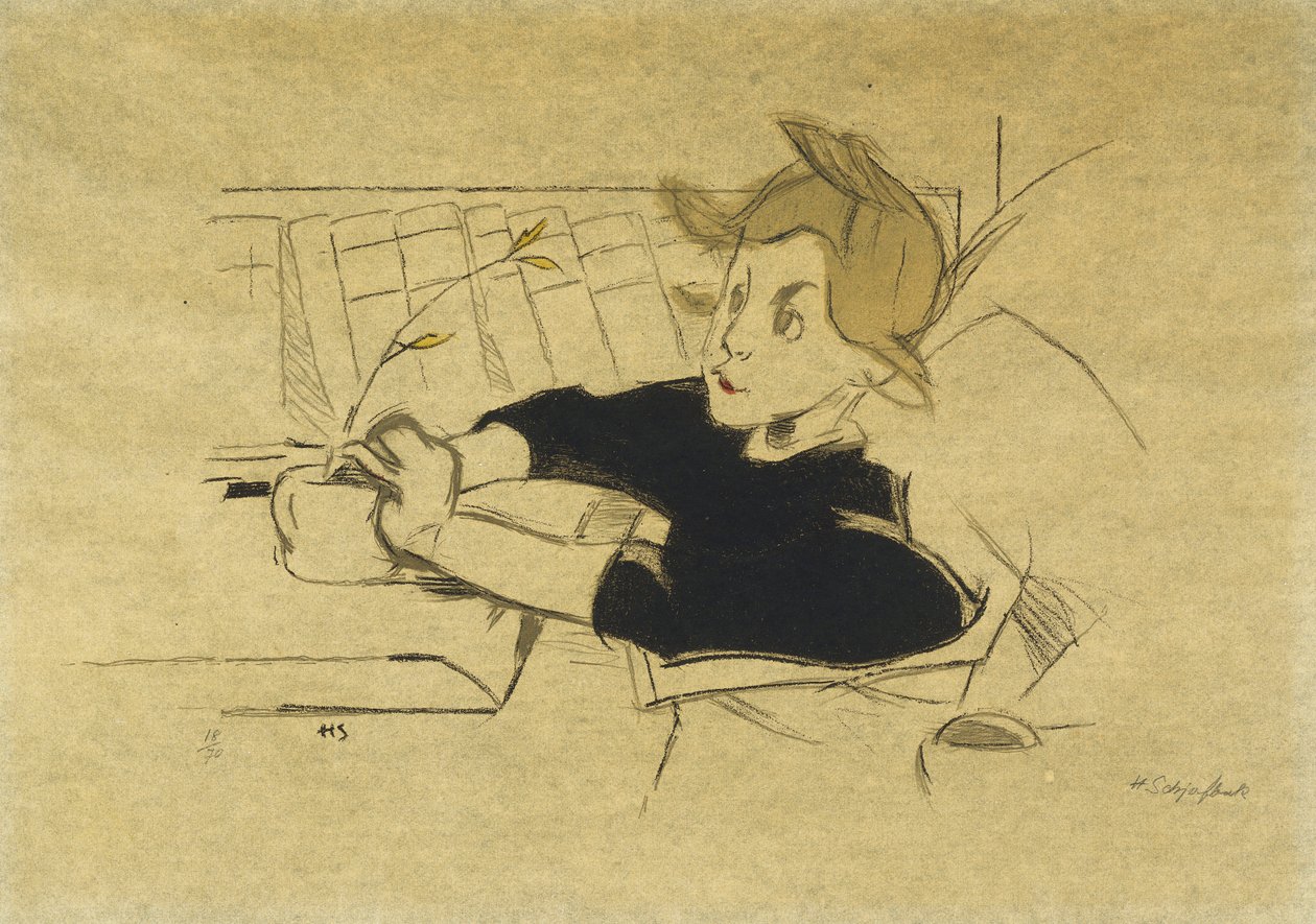 The Convalescent; Konvalescenten av Helene Schjerfbeck