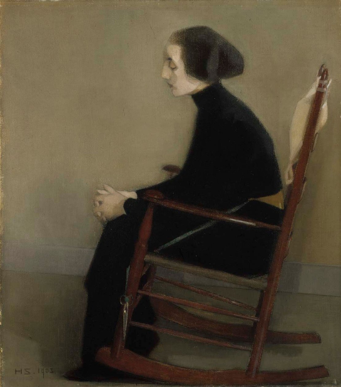 Syerinnen The Working Woman, 1903. av Helene Schjerfbeck