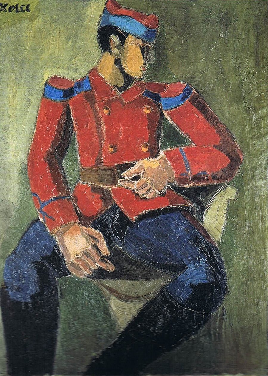 Sittende soldat av Helmut Kolle