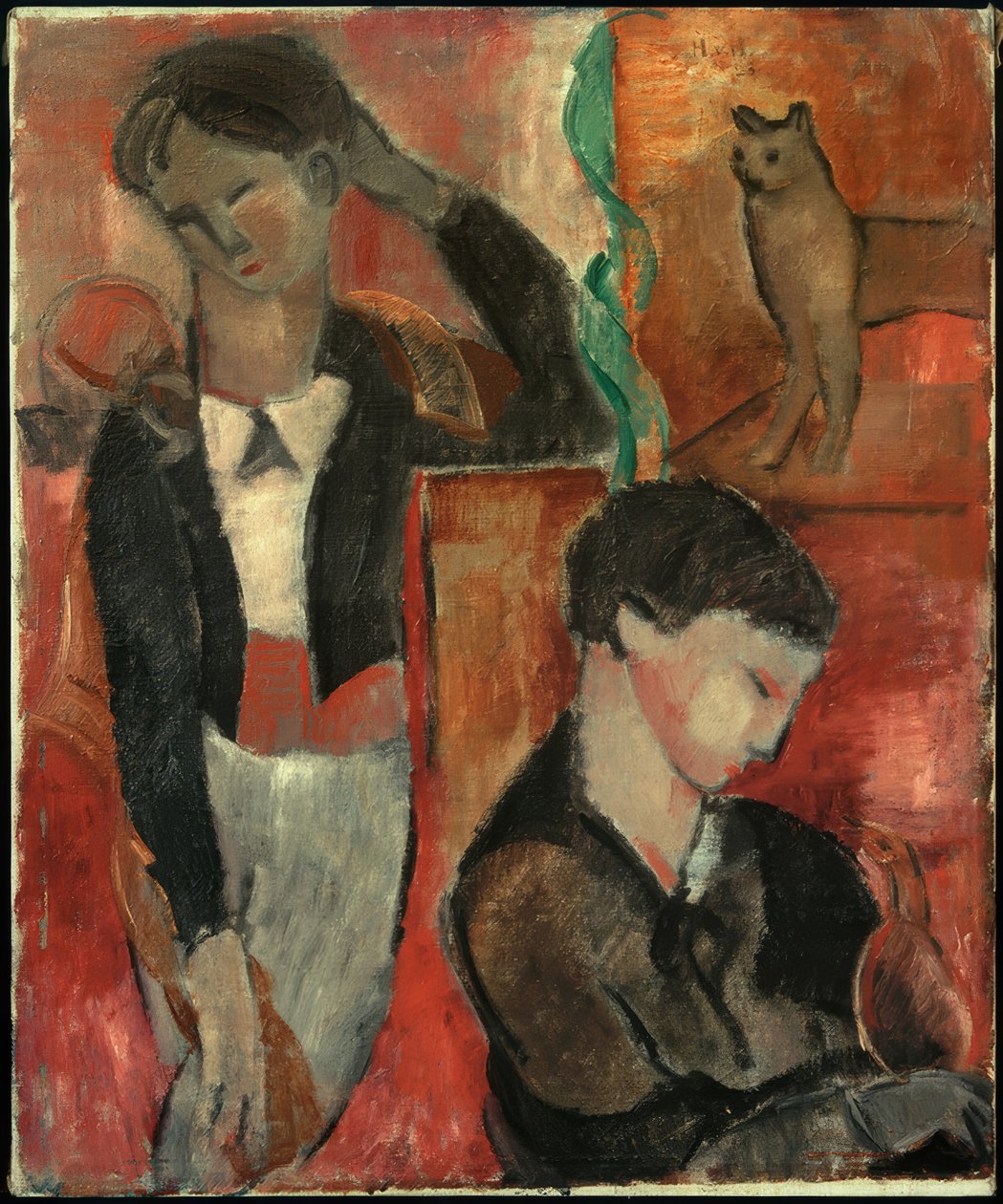 To barn, en katt og en fugl av Helmut Kolle