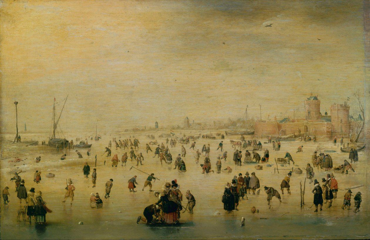 Skøyte Scene av Hendrick Avercamp