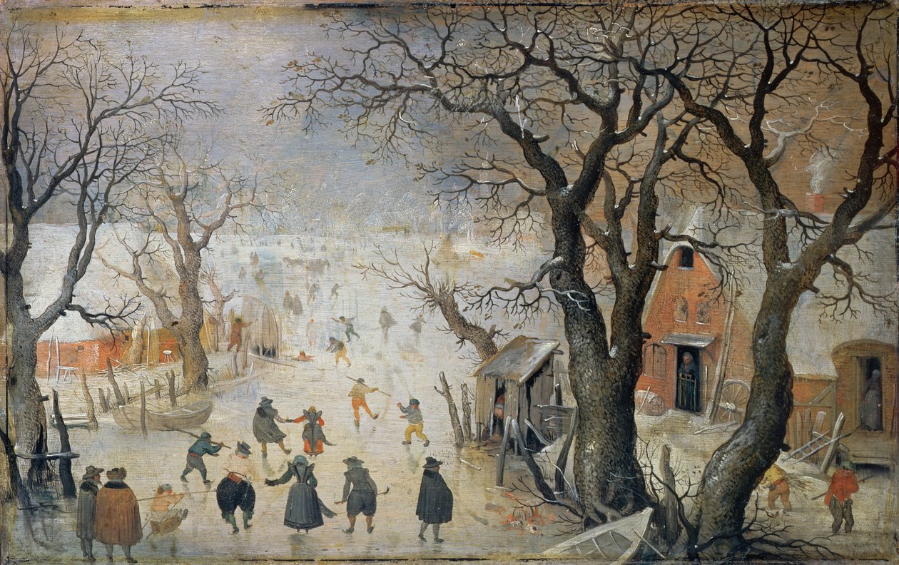 Vinterscene, ca. 1610 av Hendrick Avercamp