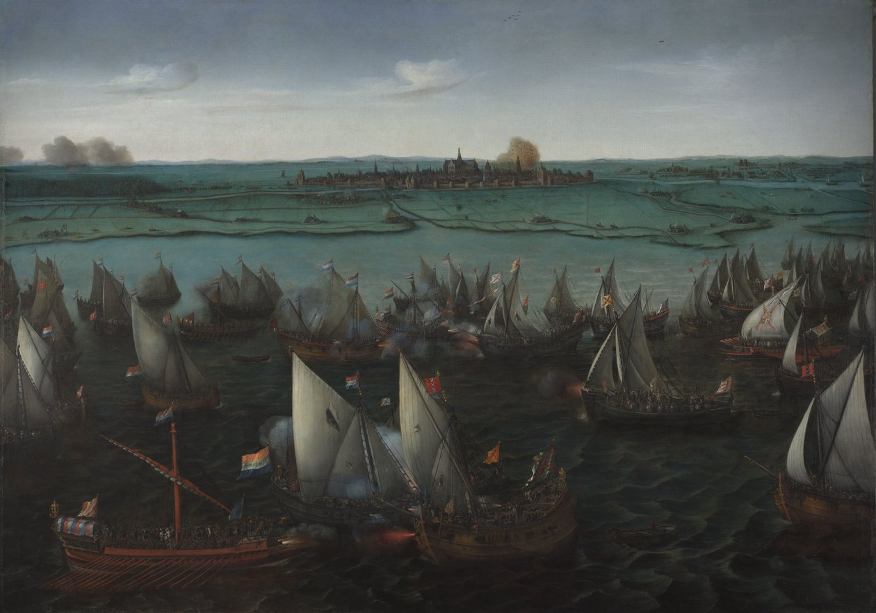 Slaget ved Haarlemmermeer av Hendrick Cornelisz. Vroom
