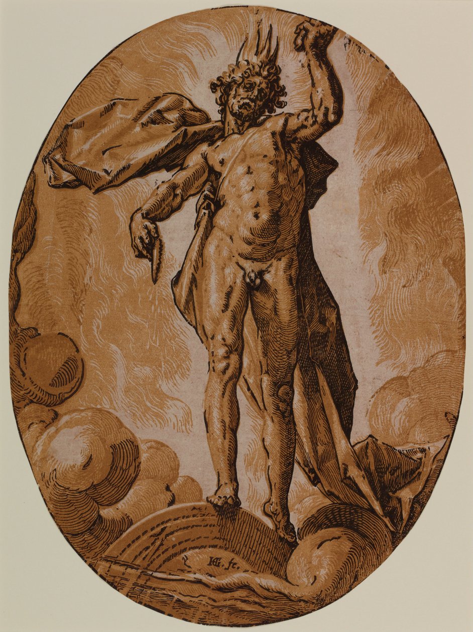 Dag (Helios) av Hendrik Goltzius