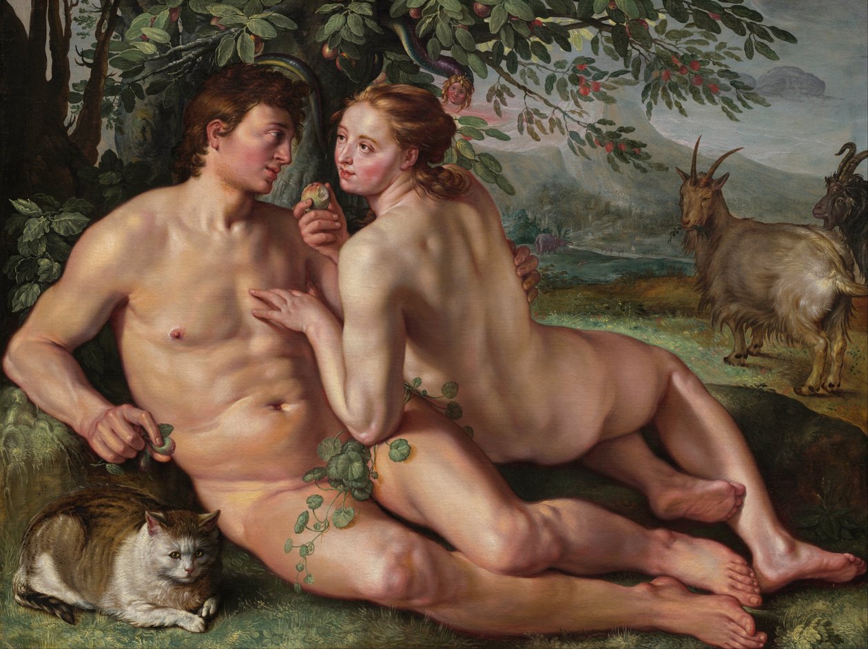 Menneskets fall av Hendrik Goltzius