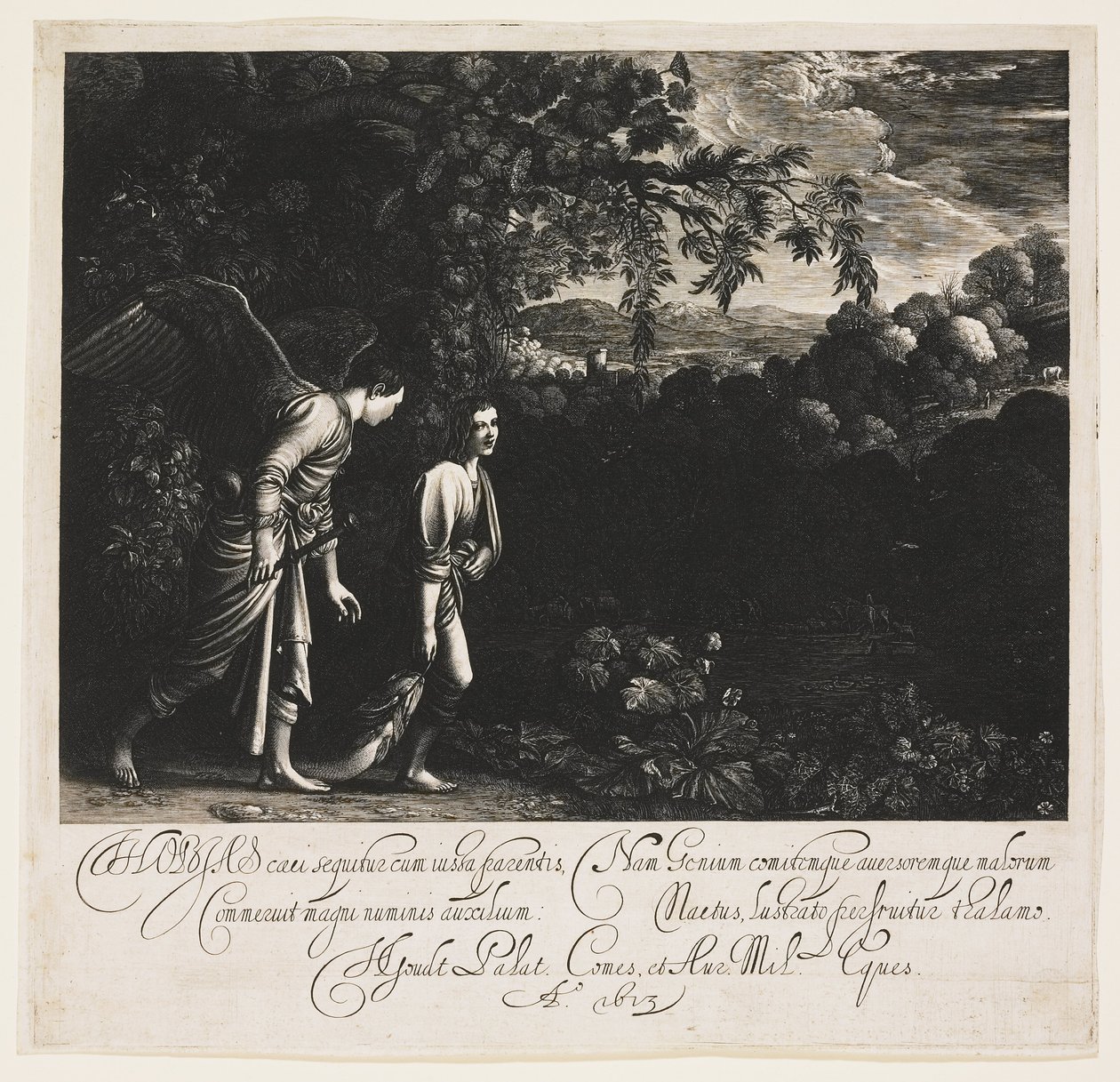 Tobias og engelen av Hendrik Goudt