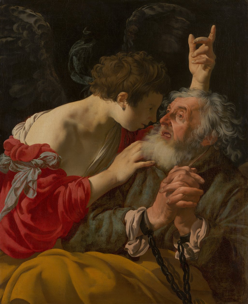 Frigjøringen av St. Peter, 1624 av Hendrick ter Brugghen