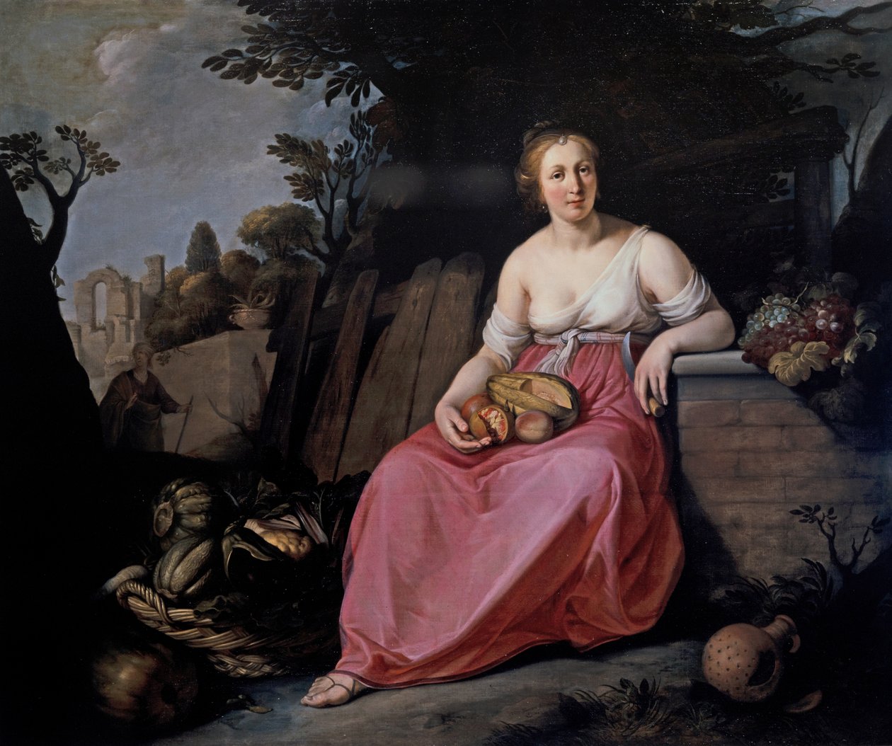 Vertumnus og Pomona av Hendrick Bloemaert
