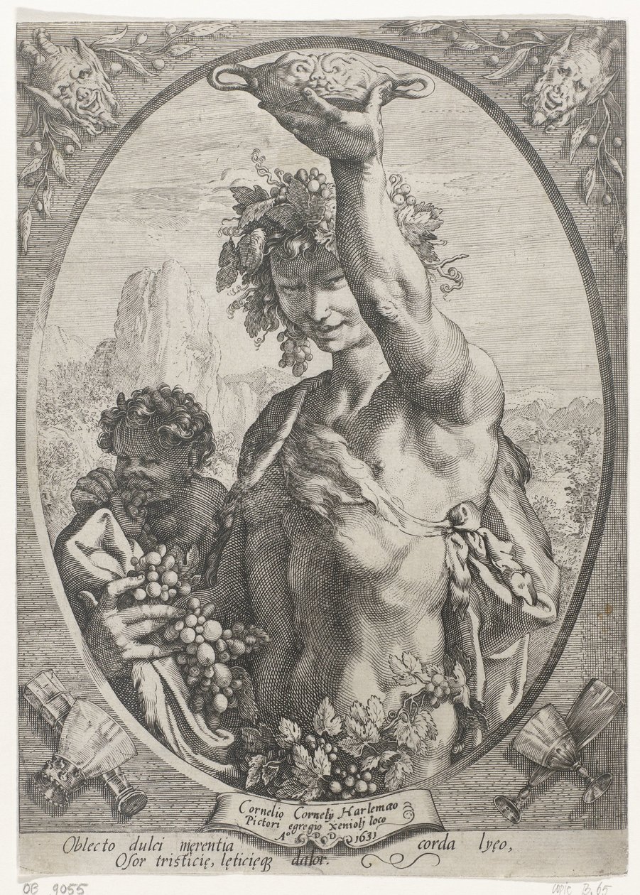 Bacchus av Hendrick Goltzius