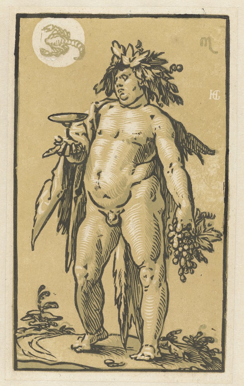 Bacchus av Hendrick Goltzius