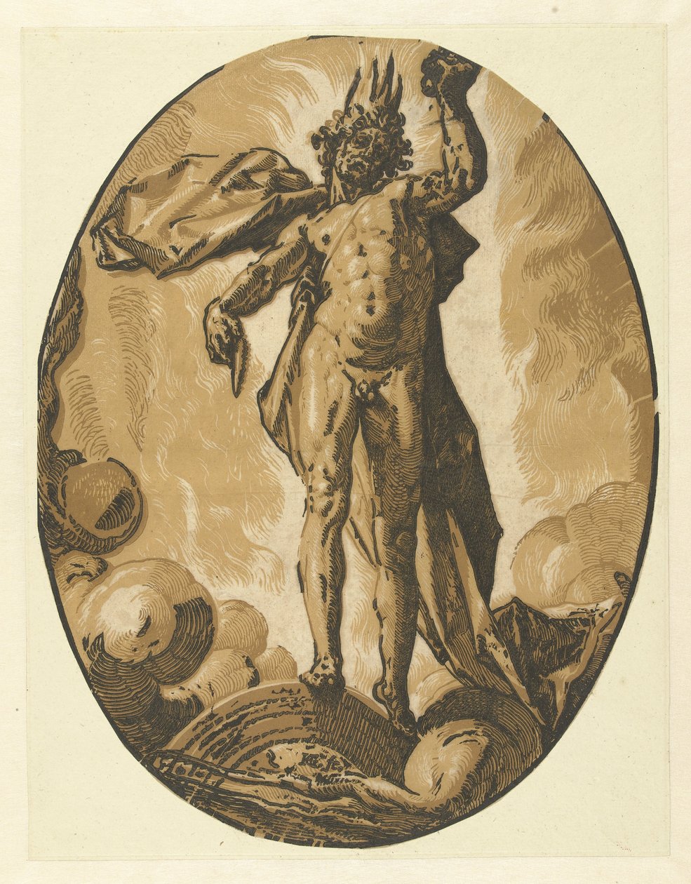 Helios (dør) Gods and Goddesses (serietittel) av Hendrick Goltzius