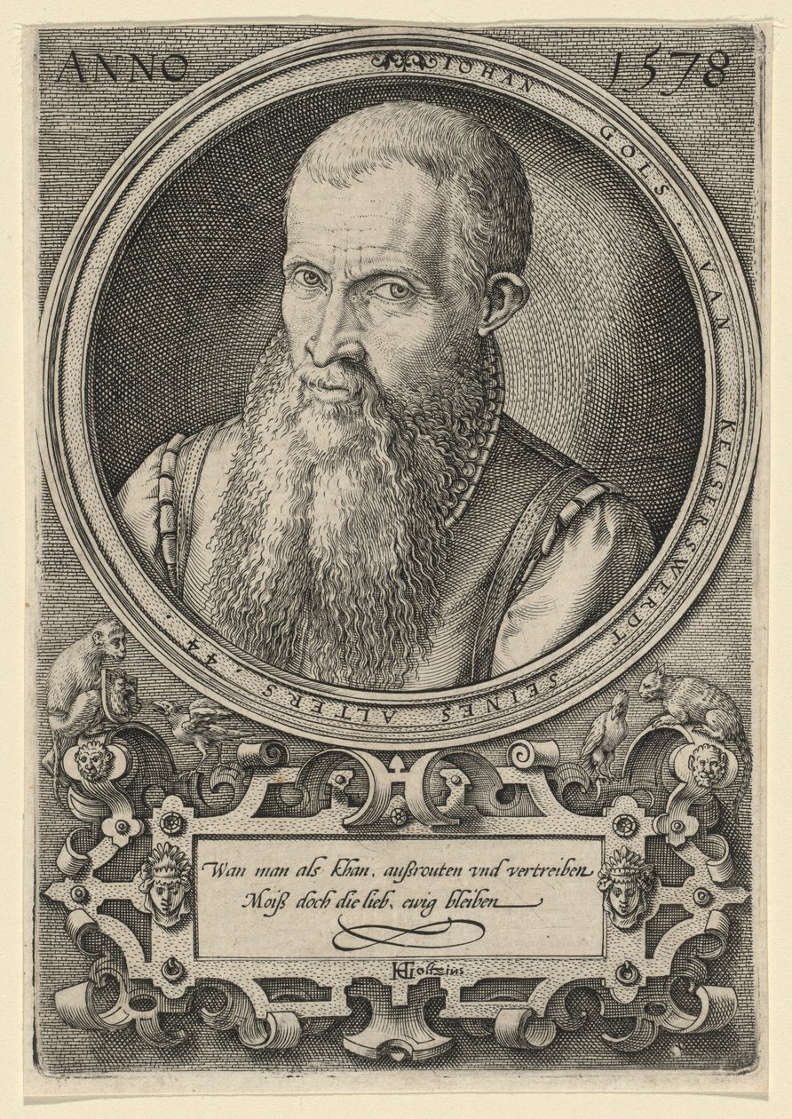 Johan Gols [Kunstnerens far] av Hendrick Goltzius