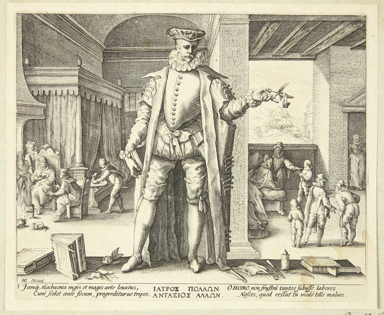 Legen som menneske av Hendrick Goltzius
