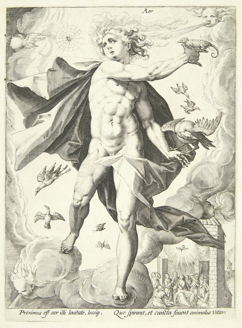 Luft (Aer) av Hendrick Goltzius