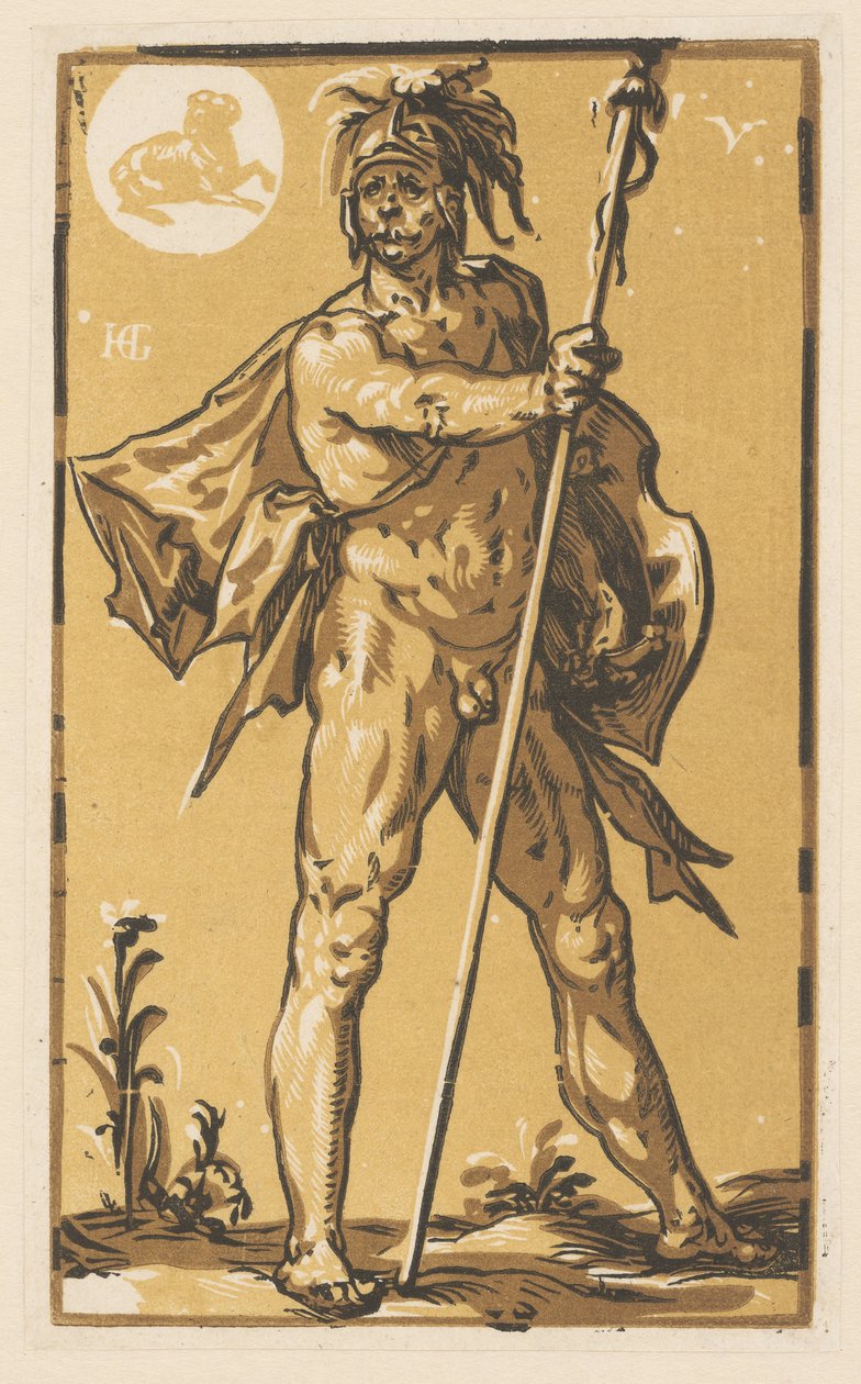 Mars av Hendrick Goltzius