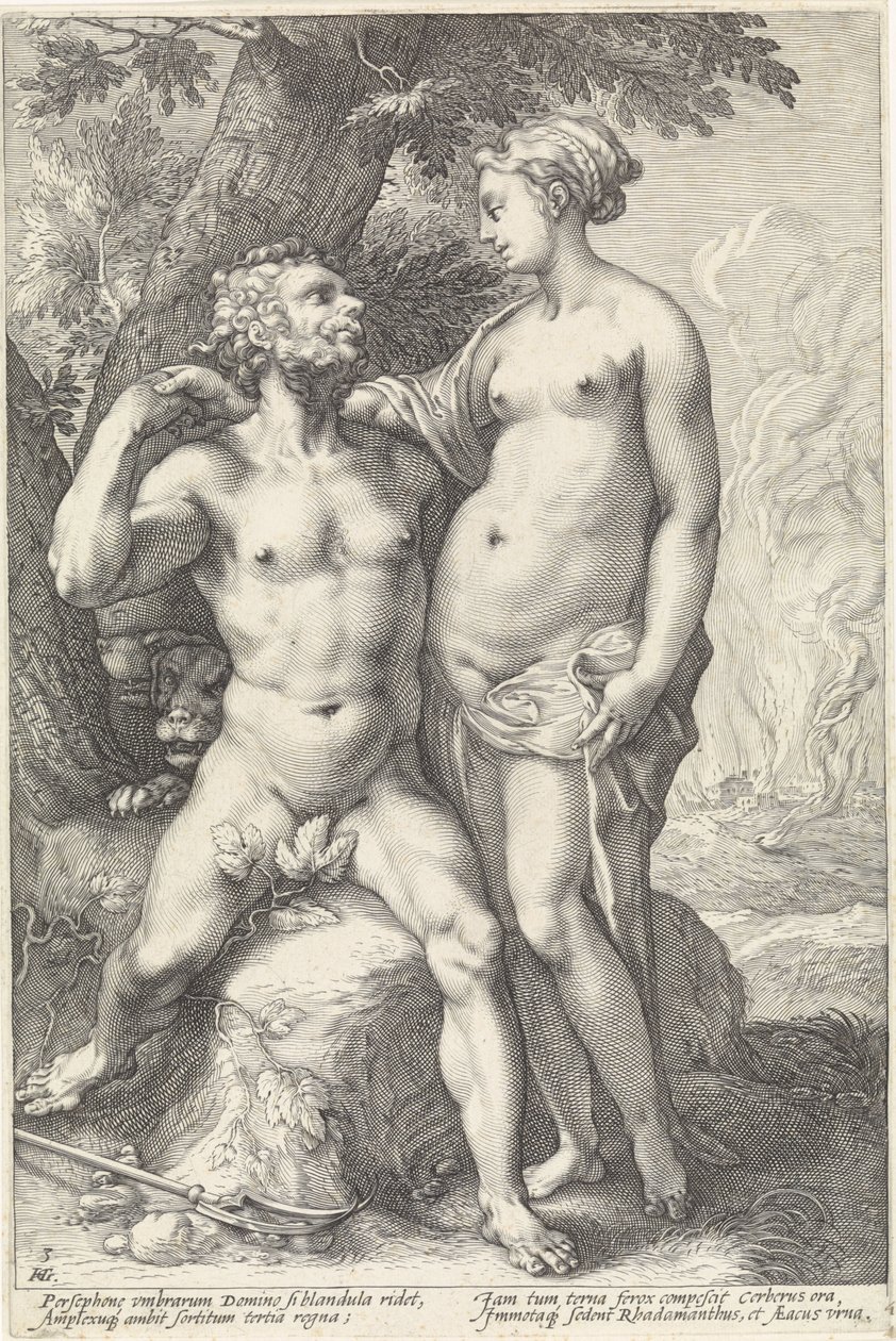 Pluto og Proserpina Godenparen (serietittel) av Hendrick Goltzius