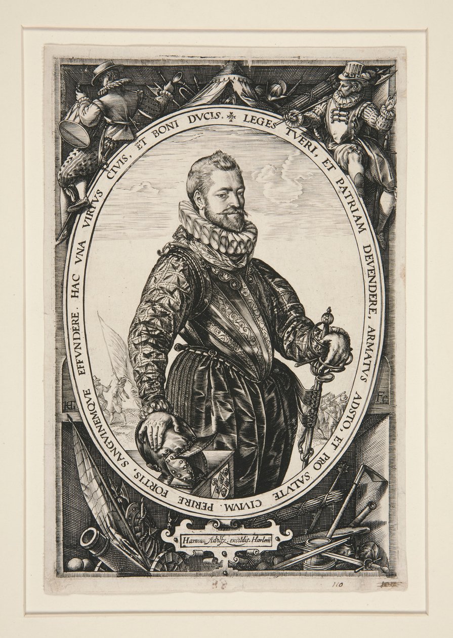 Portrett av Jacques de la Faille av Hendrick Goltzius