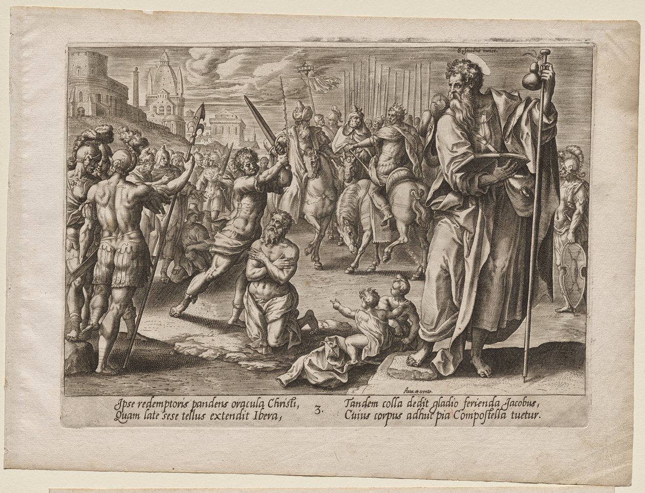 St. Jakob den store av Hendrick Goltzius