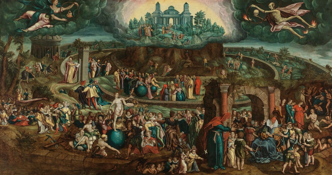 Tabula Cebetis The Table of Cebes. av Hendrick Goltzius
