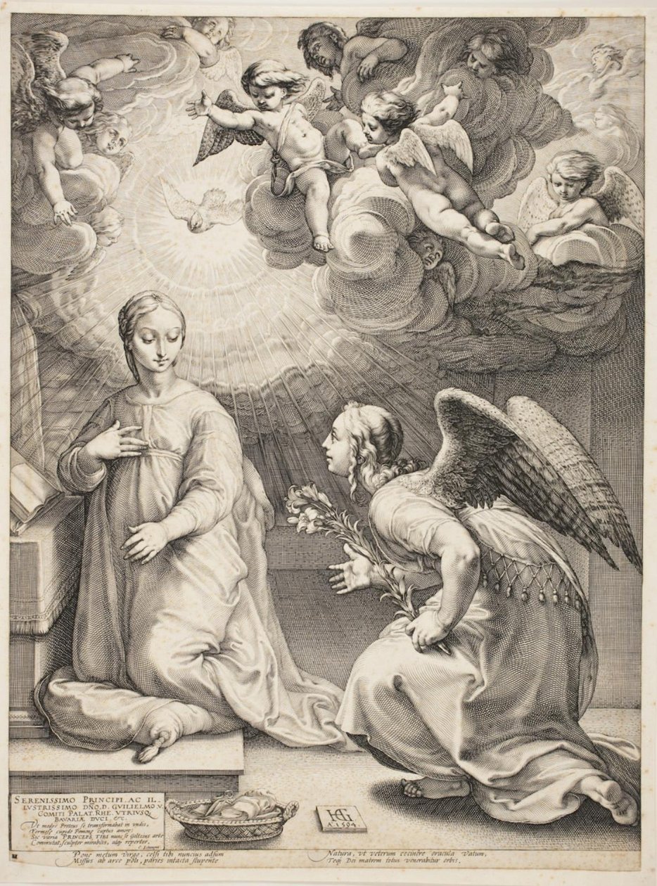 Kunngjøringen av Hendrick Goltzius