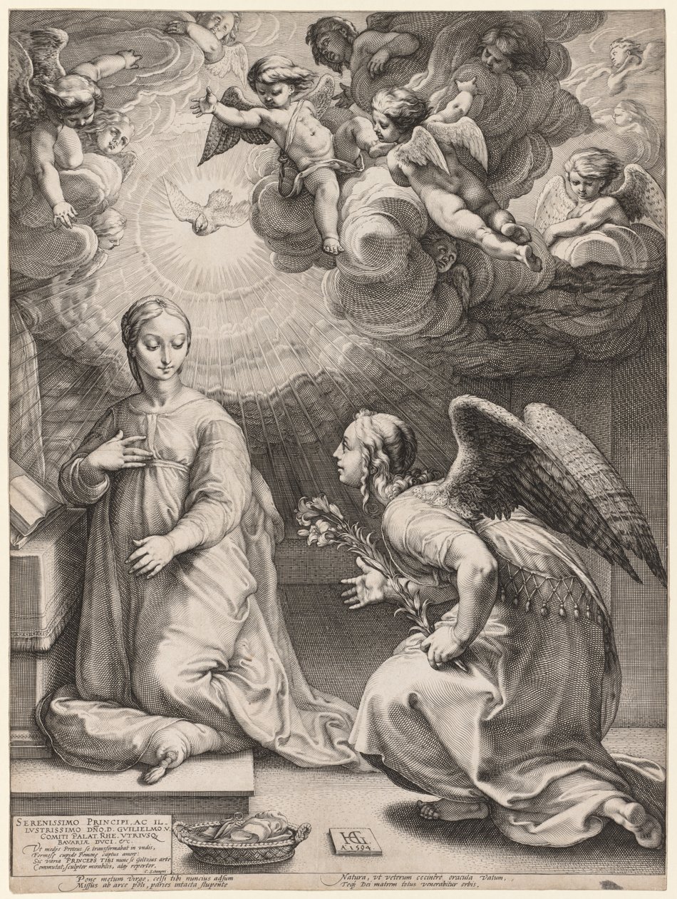 Kunngjøringen av Hendrick Goltzius