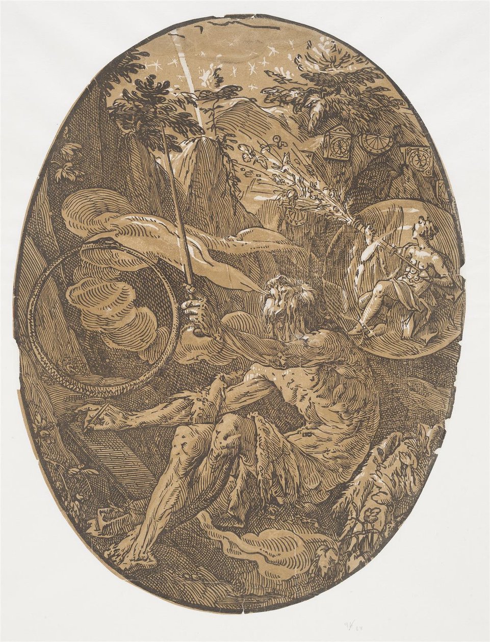 The Cave of Eternity (Trollmannen) av Hendrick Goltzius