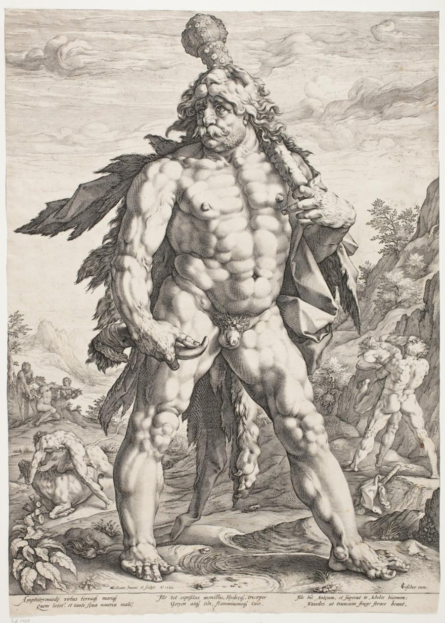 Den store Hercules av Hendrick Goltzius