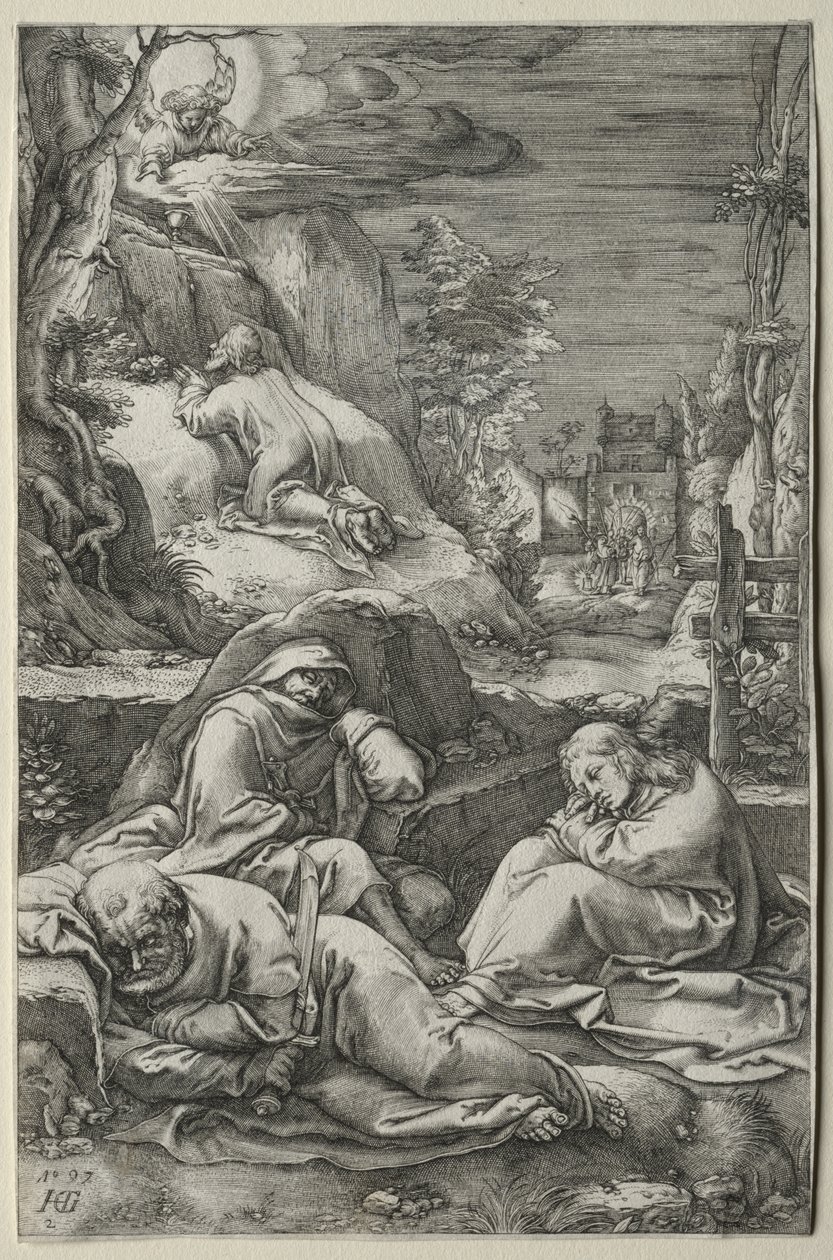 The Passion: The Agony in the Garden av Hendrick Goltzius