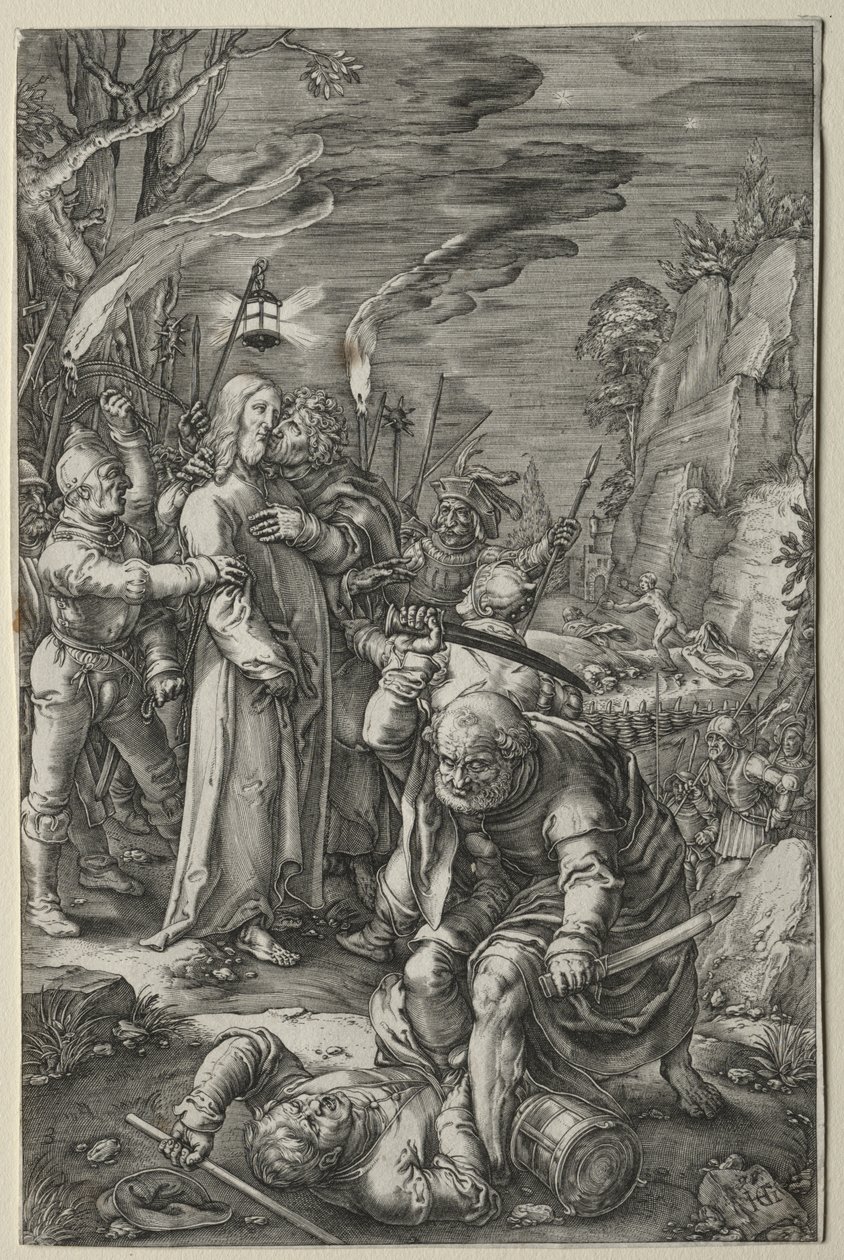 The Passion: Forræderi mot Kristus av Hendrick Goltzius