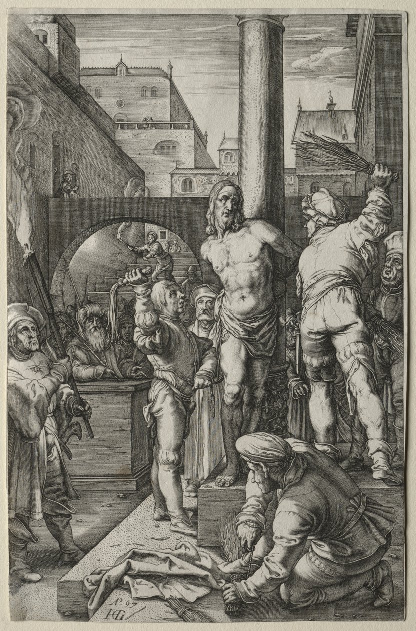 The Passion: The Flagelation av Hendrick Goltzius